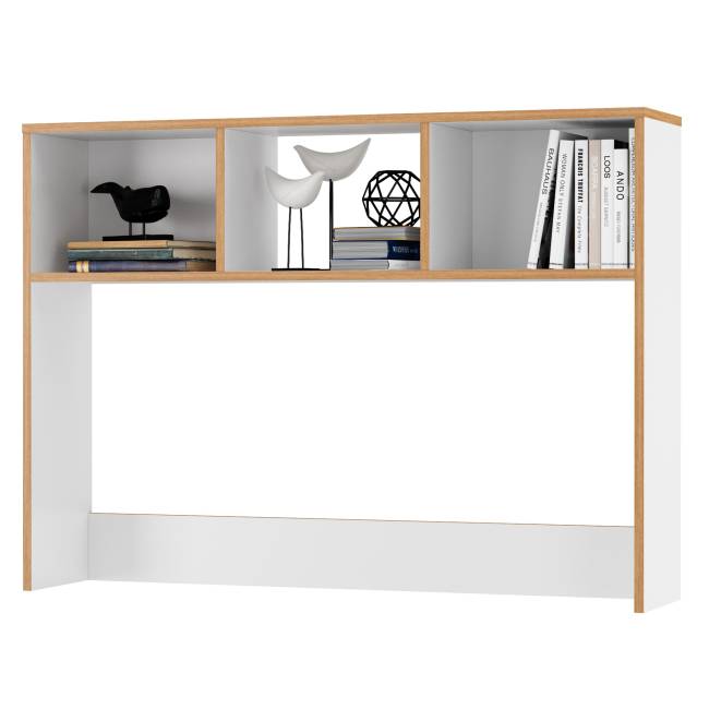 Компьютерный стол Вуди с двумя боковыми пеналами цвет белый премиум/дуб крафт золотой Компьютерный стол Вуди с двумя боковыми пеналами цвет белый премиум/дуб крафт золотой