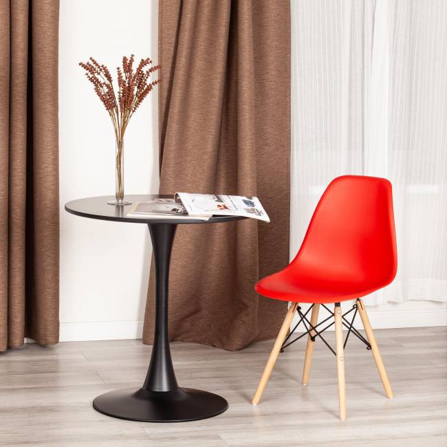 Стул CINDY (EAMES) (mod. 001) дерево бук/металл/сиденье пластик, 51x46x82см, красный/red (Комплект из 4 шт.) красный/red дерево бук/металл/сиденье пластик Стул CINDY (EAMES) (mod. 001) дерево бук/металл/сиденье пластик, 51x46x82см, красный/red (Комплект из 4 шт.) красный/red дерево бук/металл/сиденье пластик