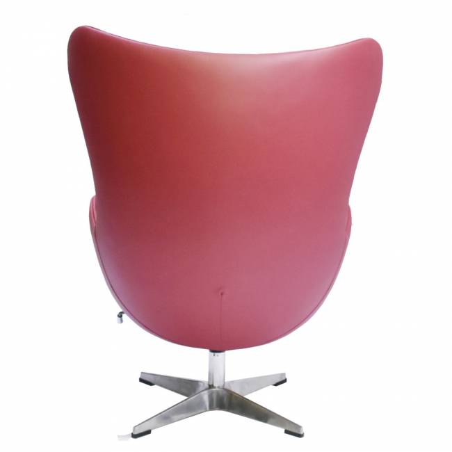 Кресло EGG STYLE CHAIR красный, натуральная кожа Кресло EGG STYLE CHAIR красный, натуральная кожа