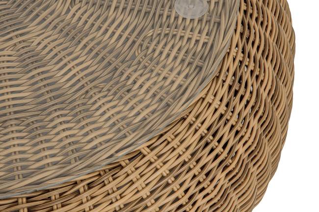 "Барселона" журнальный столик из искусственного ротанга, цвет соломенный "Барселона" журнальный столик из искусственного ротанга, цвет соломенный