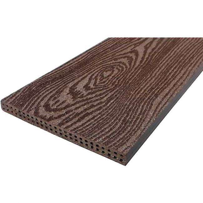 Подступёнок HOLZHOF с тиснением "Кольца дерева", 150*12*4000 мм, слоновая кость Подступёнок HOLZHOF с тиснением "Кольца дерева", 150*12*4000 мм, слоновая кость