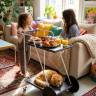 Стол сервировочный Новум белый/серый графит/серый бетон Стол сервировочный Новум белый/серый графит/серый бетон