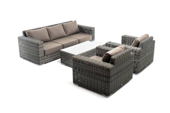 "Боно" лаунж-зона из искусственного ротанга, цвет графит "Боно" лаунж-зона из искусственного ротанга, цвет графит