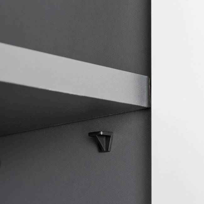 Две тумбы для аппаратуры и шкаф две дверки Сидней цвет антрацит/МДФ веллюто капучино