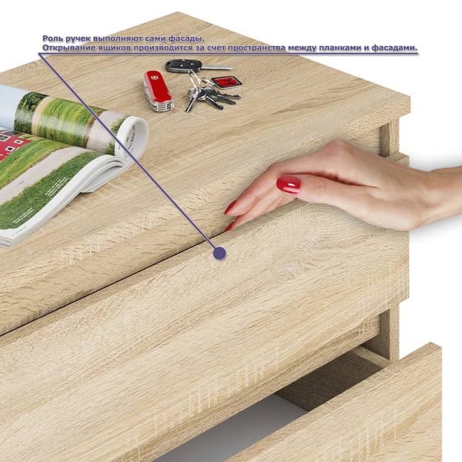 Двухтумбовый стол компьютерный Мори МС-2 с тумбочкой с ящиком и полкой на 1200 цвет дуб сонома