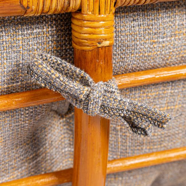 Диван Мамасан/Mamasan (23/02 W) /с подушкой/ 169х102х80см, коньячный, матрац 182х119см, рогожка, меланж Cognac (коньяк)