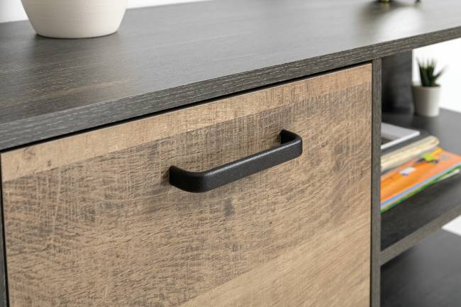 Две высоких тумбы для обуви и тумба-комод Трувор цвет дуб гранж песочный/интра Две высоких тумбы для обуви и тумба-комод Трувор цвет дуб гранж песочный/интра