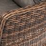 "Алиса" кресло плетеное, цвет коричневый с подушками "Алиса" кресло плетеное, цвет коричневый с подушками