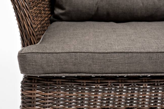 "Алиса" кресло плетеное, цвет коричневый с подушками "Алиса" кресло плетеное, цвет коричневый с подушками