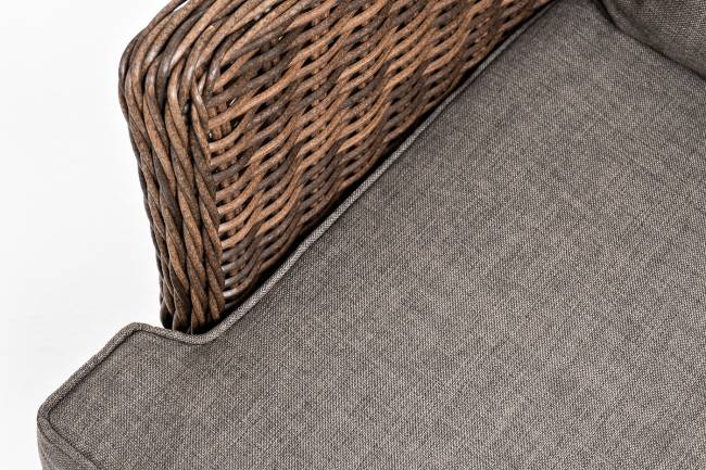 "Алиса" кресло плетеное, цвет коричневый с подушками "Алиса" кресло плетеное, цвет коричневый с подушками