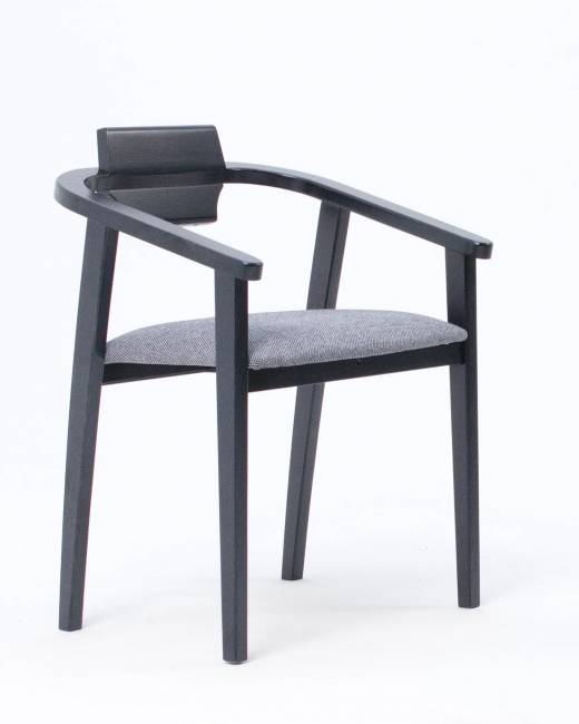 Стул-кресло Челси ПМ чёрный/графит