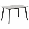 Стол Dublin раскладной 120-160х80х75 серый мрамор с чёрными ножками Стол Dublin раскладной 120-160х80х75 серый мрамор с чёрными ножками