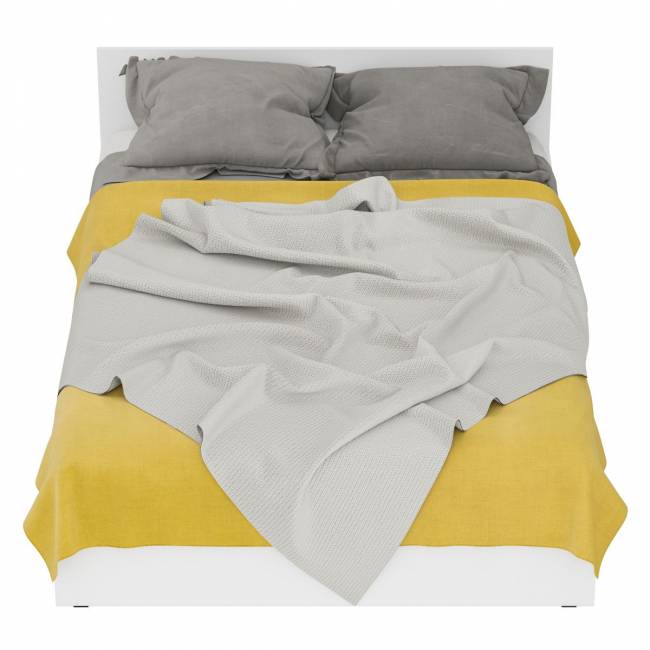 Кровать белая Стандарт 1400 цвет белый Кровать белая Стандарт 1400 цвет белый