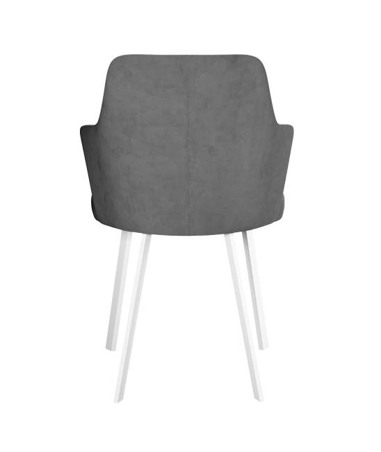 Стул DikLine 345 C56 серый, ножки белые