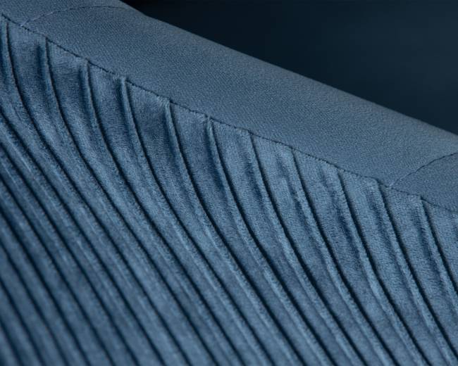 Кресло дизайнерское DOBRIN EDISON, синий велюр (1922-20)