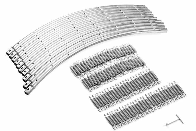 Батут "Atlas Sport", 312 см - 10ft BASIC (3 ноги) с внешней сеткой и лестницей BLUE Батут "Atlas Sport", 312 см - 10ft BASIC (3 ноги) с внешней сеткой и лестницей BLUE