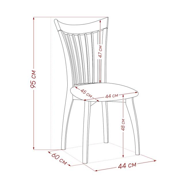 Стул Leset Орегон Белый Селена белый Белый