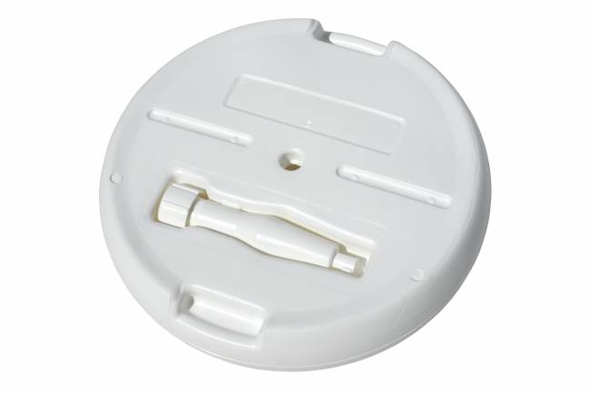 Подставка для зонта (пластик, кругая белая)