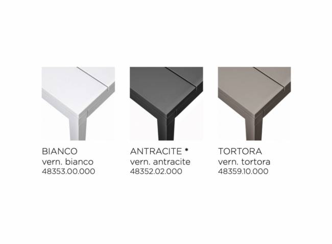 Стол пластиковый раздвижной Rio 140 Extensibile антрацит 1400-2100х850х760 мм