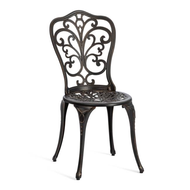 Комплект Secret de Maison Романс/Romance (стол+2 стула) алюминиевый сплав, D60/H67, 53х41х89см, бронзовый бронза/bronze алюминиевый сплав Комплект Secret de Maison Романс/Romance (стол+2 стула) алюминиевый сплав, D60/H67, 53х41х89см, бронзовый бронза/bronze алюминиевый сплав