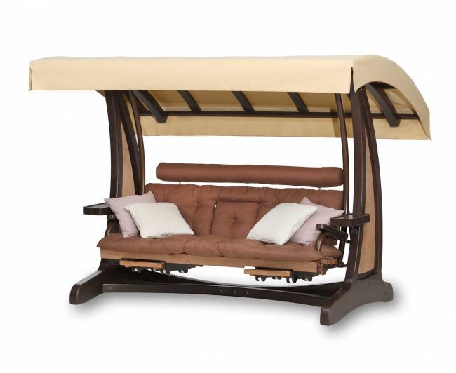 Качели садовые "Валенсия III" Премиум (лиственница)