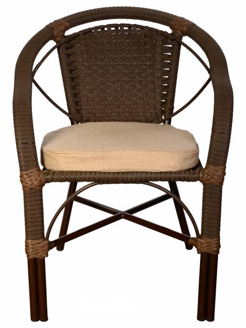 Кресло Bali (Бали) из искусственного ротанга, орех