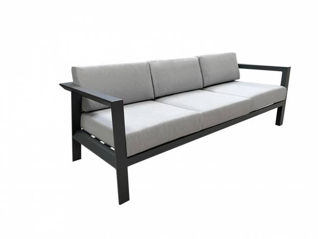 Диван трехместный из алюминия Graphite