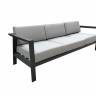 Диван трехместный из алюминия Graphite
