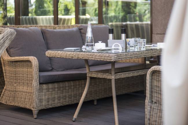 "Гляссе" лаунж-зона из искусственного ротанга, цвет соломенный "Гляссе" лаунж-зона из искусственного ротанга, цвет соломенный