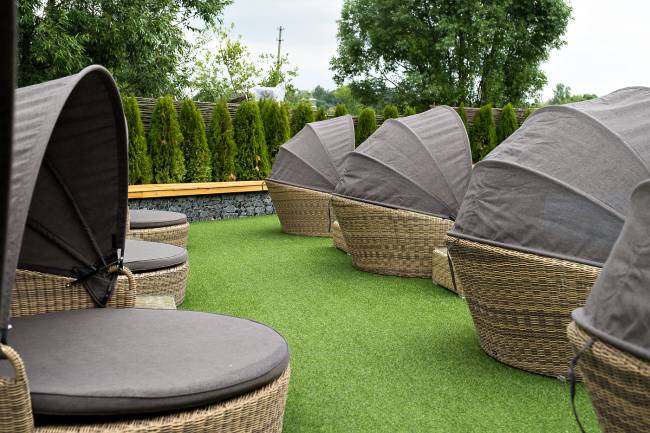 "Стильяно" плетеная кровать круглая, цвет соломенный "Стильяно" плетеная кровать круглая, цвет соломенный