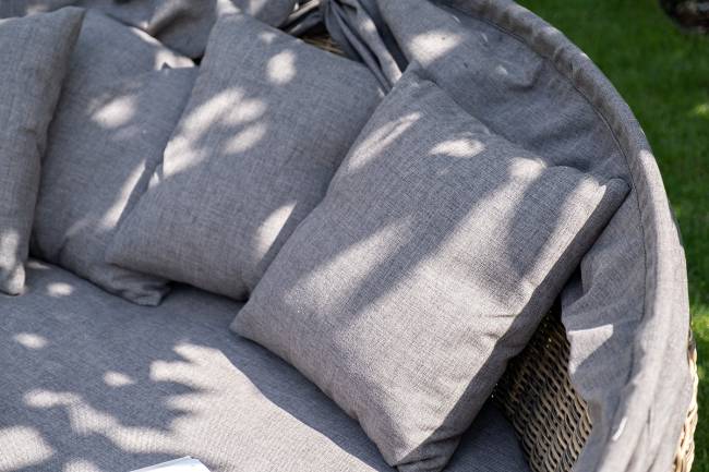 "Стильяно" плетеная кровать круглая, цвет соломенный "Стильяно" плетеная кровать круглая, цвет соломенный