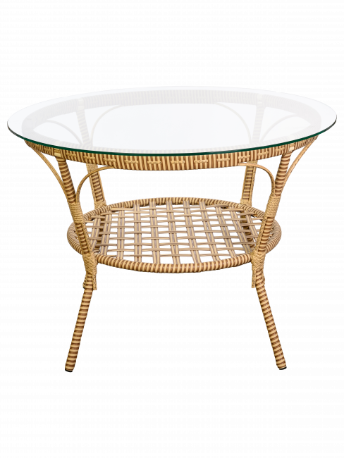 Комплект из искусственного ротанга Java (Ява)-6 (цвет: слоновая кость)