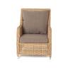 "Гляссе" кресло плетеное из искусственного ротанга, цвет соломенный