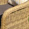 "Равенна" лаунж-зона из искусственного ротанга, цвет соломенный
