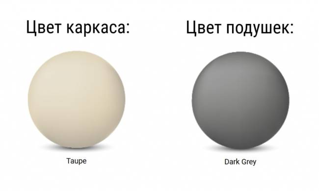 Комплект пластиковой мебели Portofino Lounge Corner бежевый, темно-серый