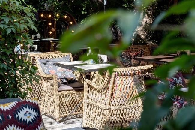 "Латте" плетеное кресло из искусственного ротанга, цвет соломенный