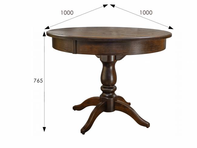 Стол обеденный Моро 04 раздвижной орех 100/140*100 Стол обеденный Моро 04 раздвижной орех 100/140*100