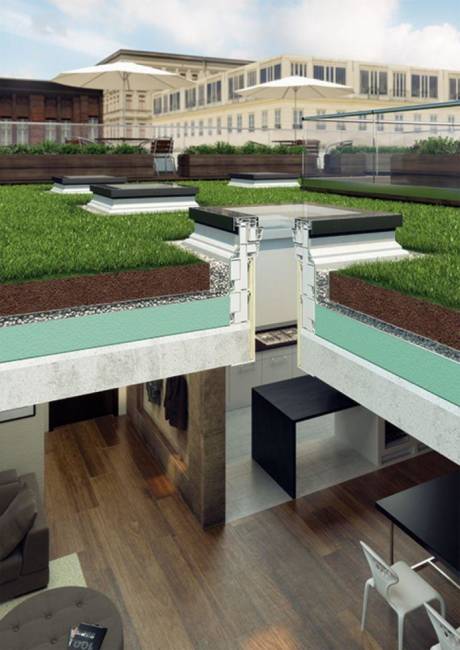 Окно для плоских крыш без купола FAKRO DXF-D U6 (глухое), двухкамерный морозостойкий, ПВХ