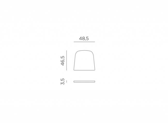 Подушка для кресла Net зеленый 460х485х35 мм
