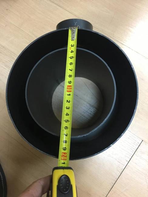 Адаптер дымохода газовой топки Kratki LEO/200