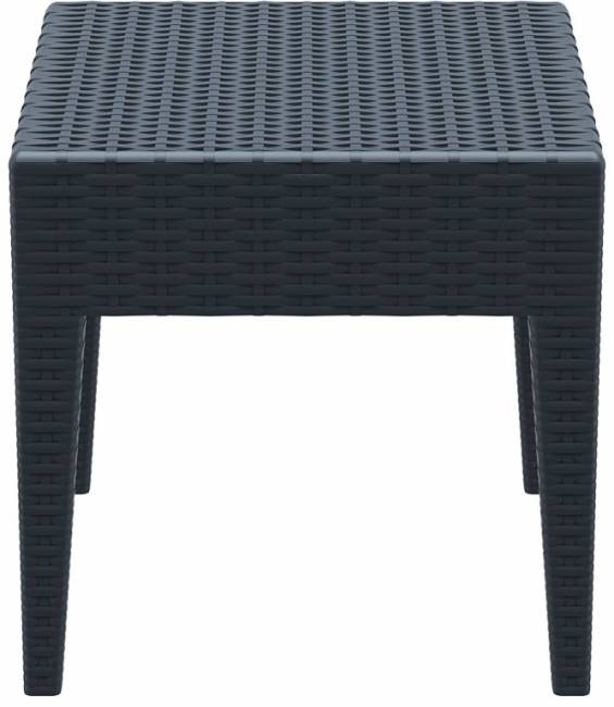 Столик плетеный для шезлонга GT 1009 антрацит 450х450х450 мм Столик плетеный для шезлонга GT 1009 антрацит 450х450х450 мм