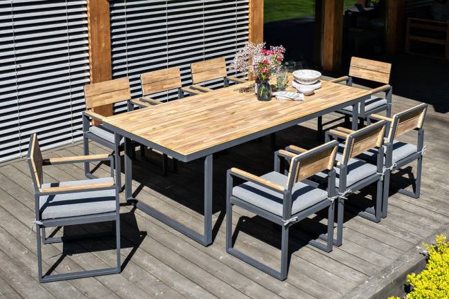 Обеденная группа из алюминия TOPA XL  Joygarden