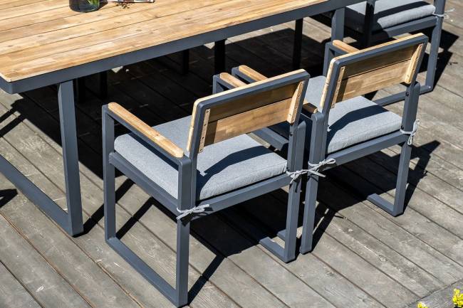 Обеденная группа из алюминия TOPA XL  Joygarden