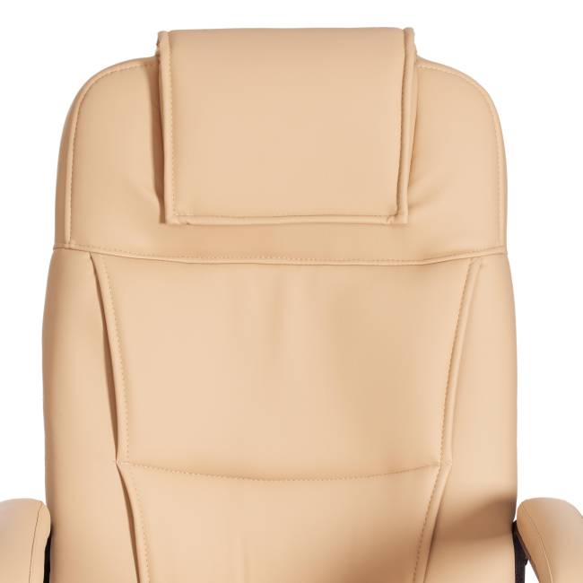 Кресло BERGAMO хром (22) кож/зам, бежевый, 36-34 бежевый кож/зам