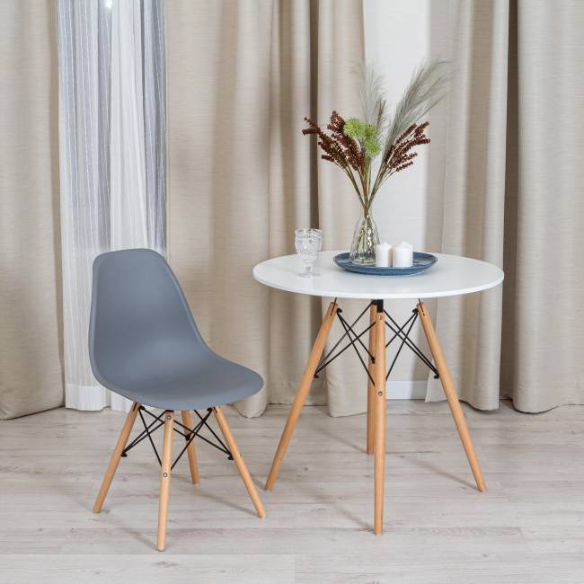 Стул CINDY (EAMES) (mod. 001) дерево бук/металл/сиденье пластик, 51x46x82см, серый/grey (Комплект из 4 шт.) Стул CINDY (EAMES) (mod. 001) дерево бук/металл/сиденье пластик, 51x46x82см, серый/grey (Комплект из 4 шт.)