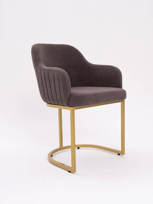 Стул Amely Stone / Gold