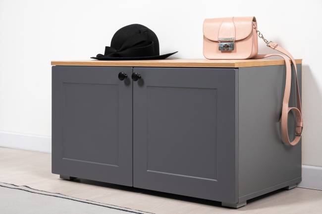 Две тумбы Остин 13.257 цвет белый шагрень/серый графит/дуб крафт золотой Две тумбы Остин 13.257 цвет белый шагрень/серый графит/дуб крафт золотой